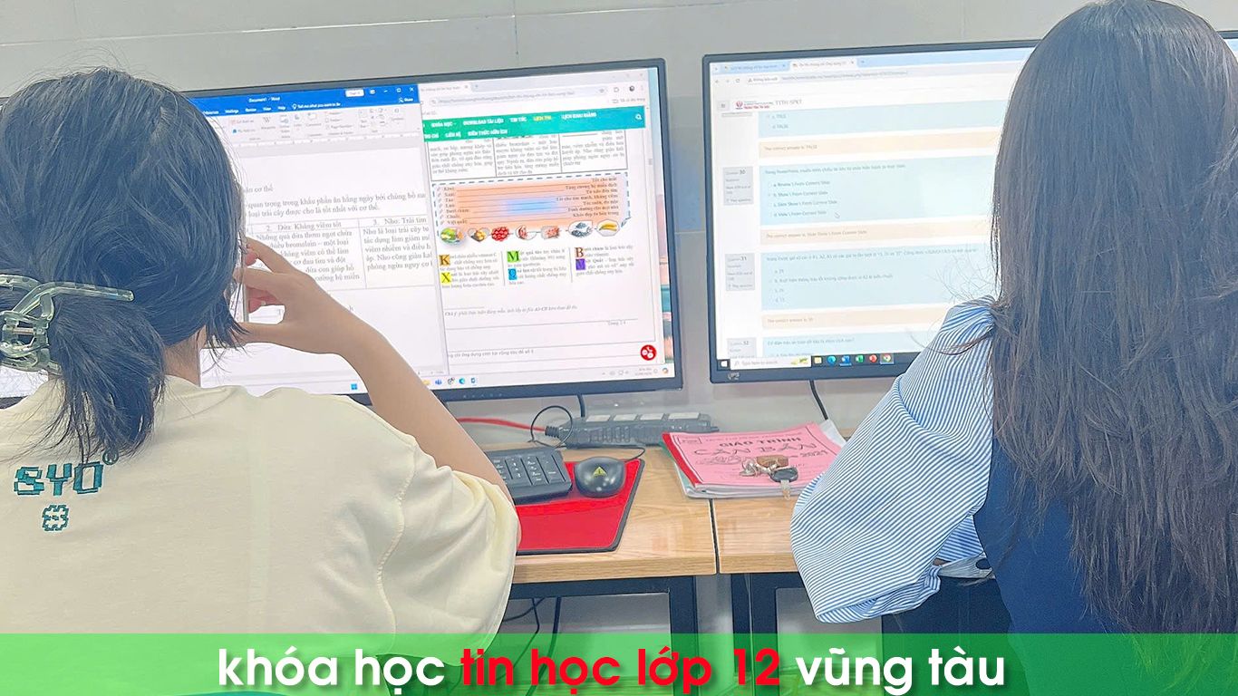 Học tin học lớp 12 tại vũng tàu