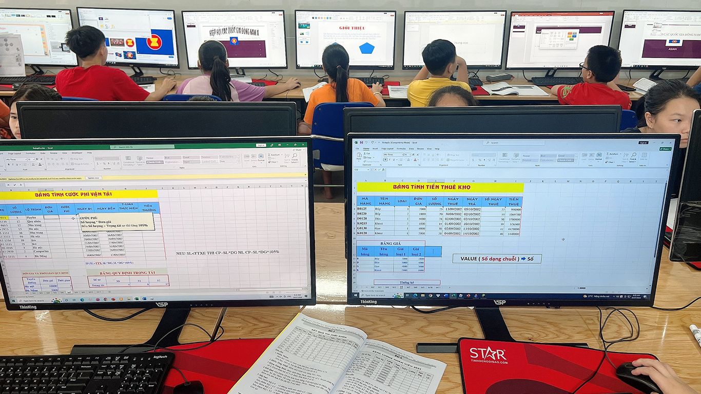 học tin học lớp 6 ở vũng tàu