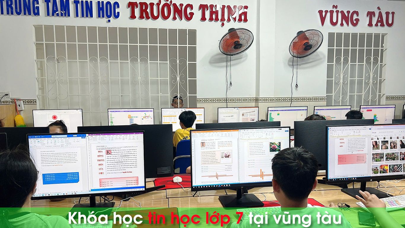 Học tin học lớp 7 ở vũng tàu