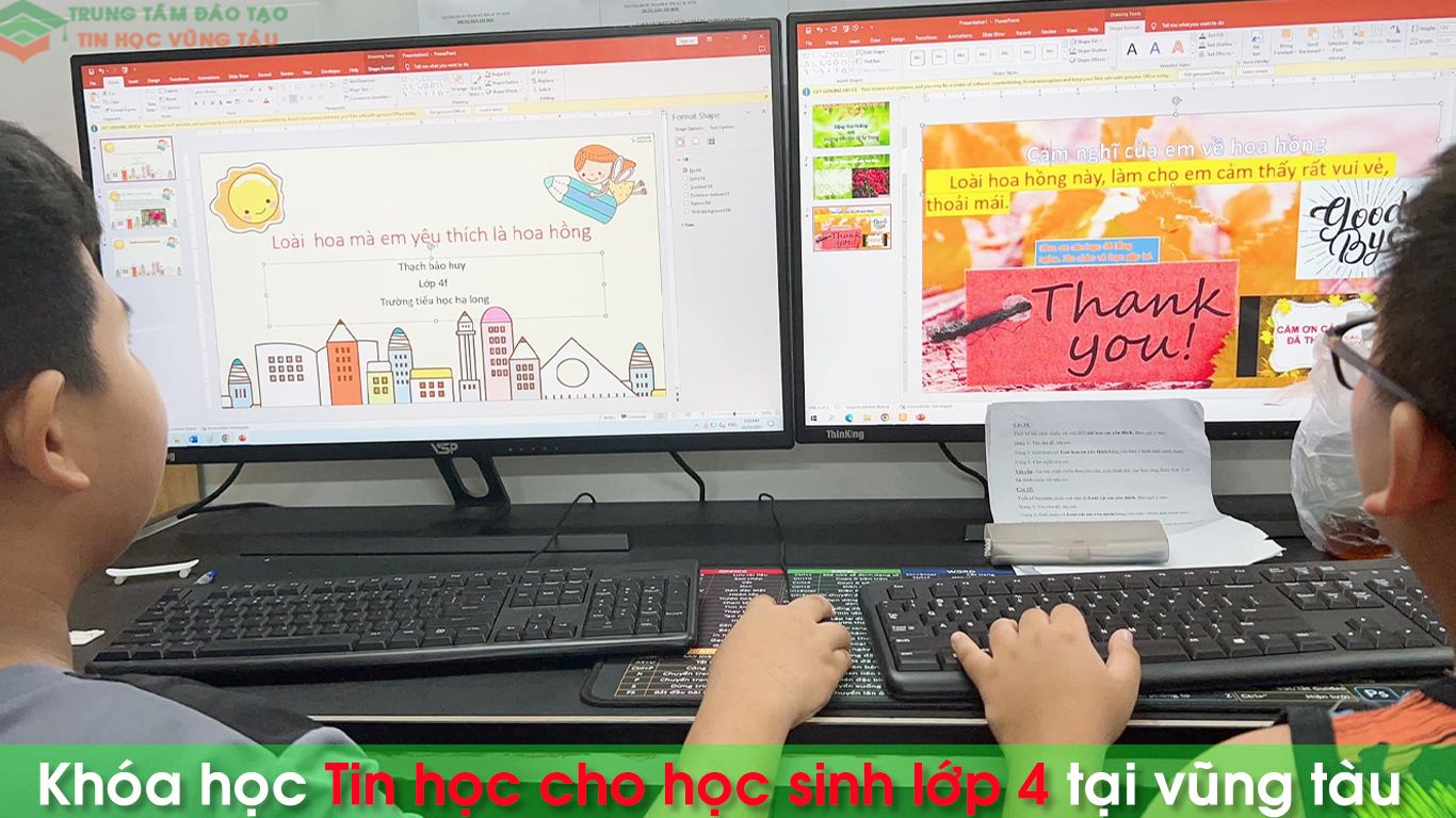 Khóa học tin học lớp 4 vũng tàu