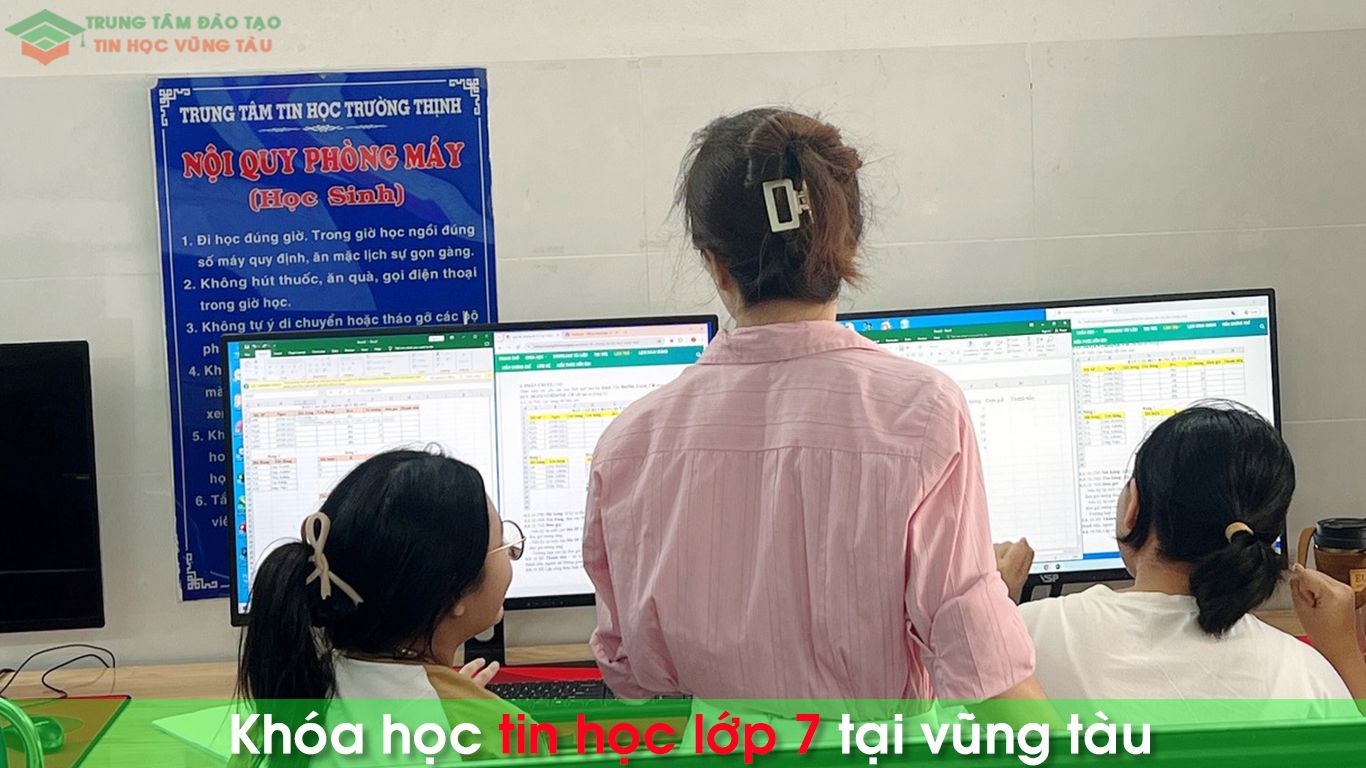 khóa học tin học lớp 7 vũng tàu