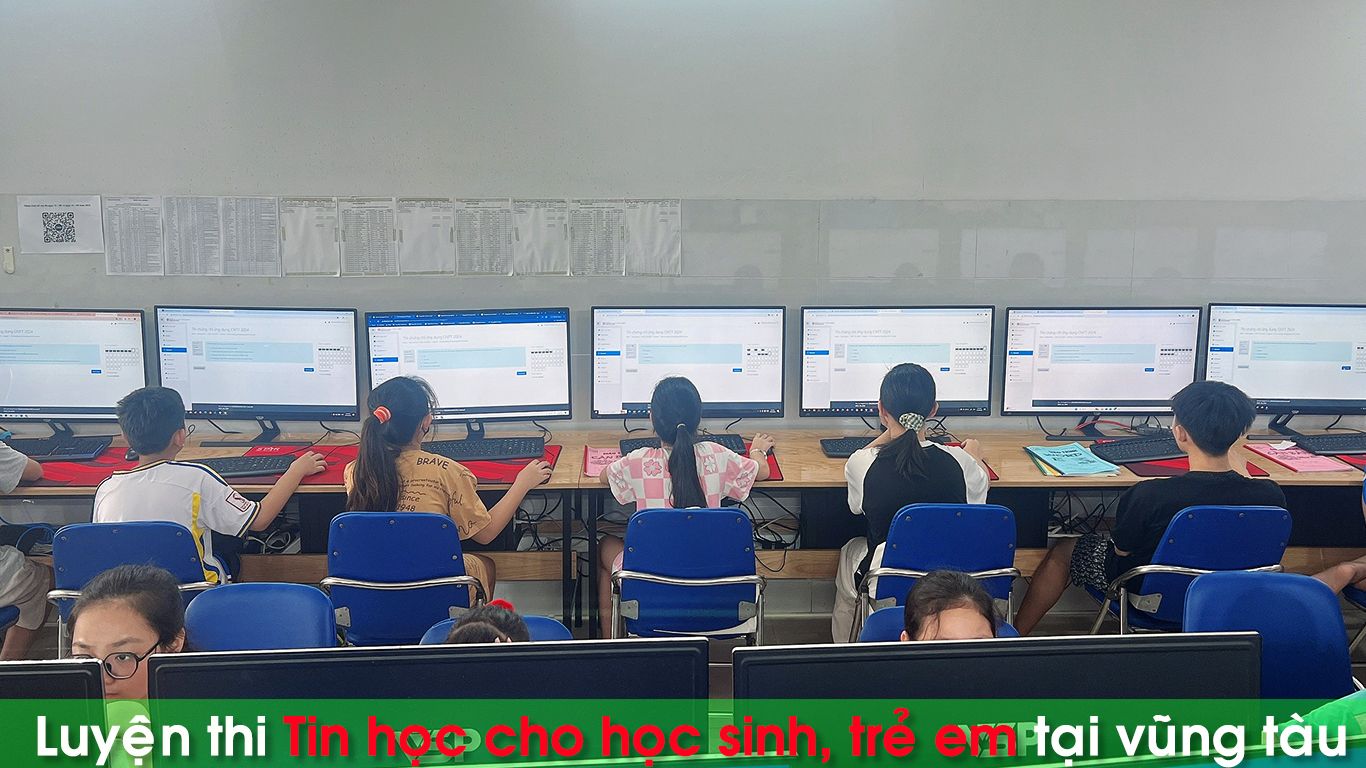 Luyện thi tin học cho trẻ em vũng tàu