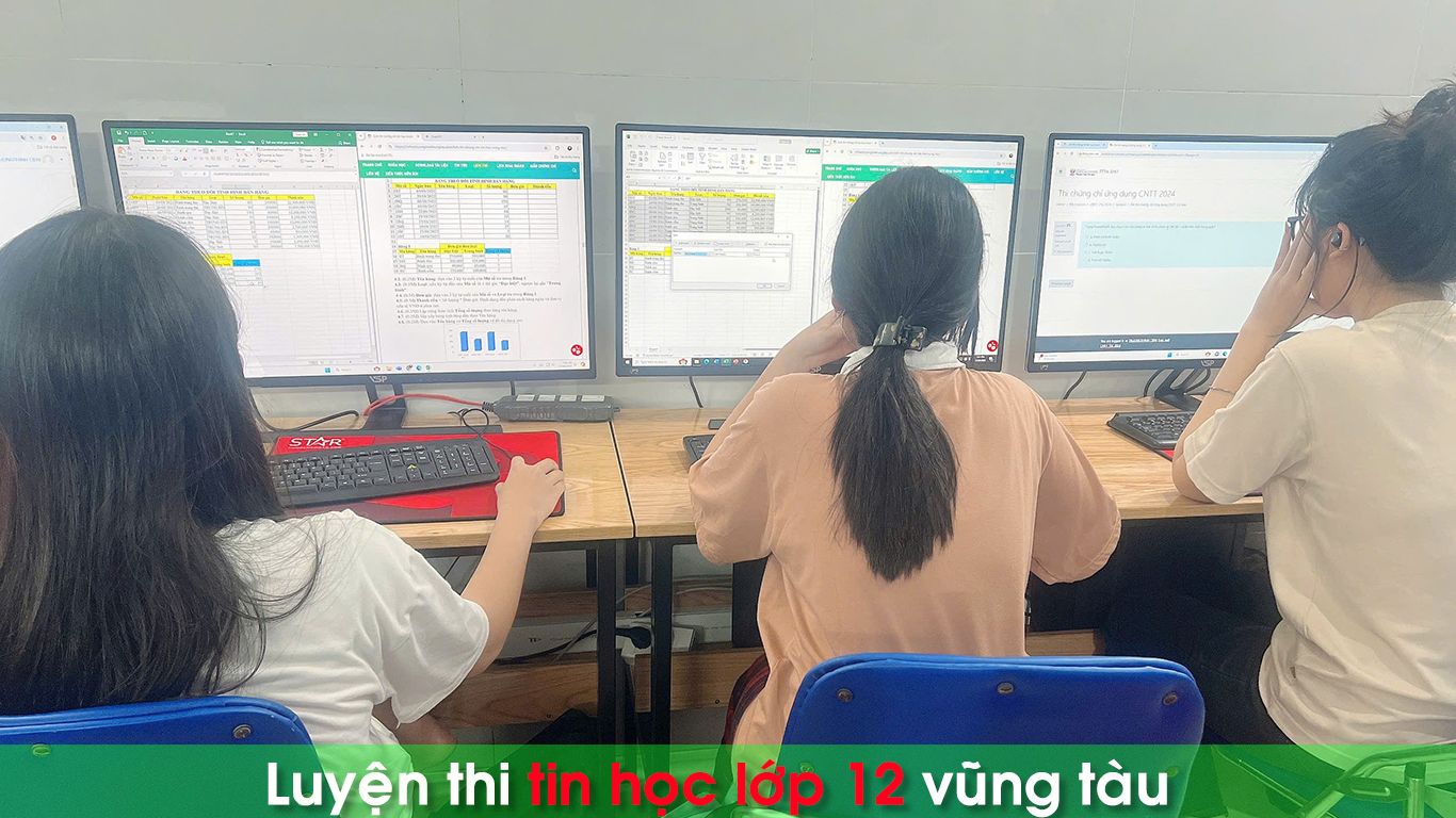 Luyện thi tin học lớp 12 vũng tàu