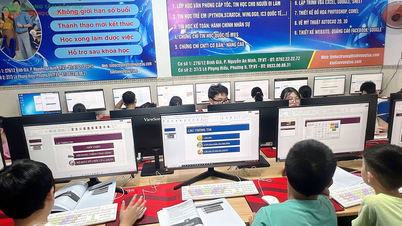 tin học lớp 4 vũng tàu