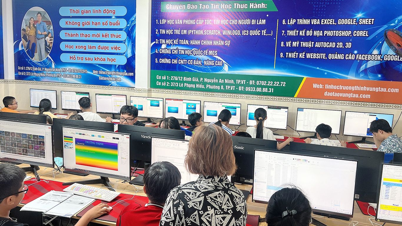 tin học văn phòng lớp 5 vũng tàu