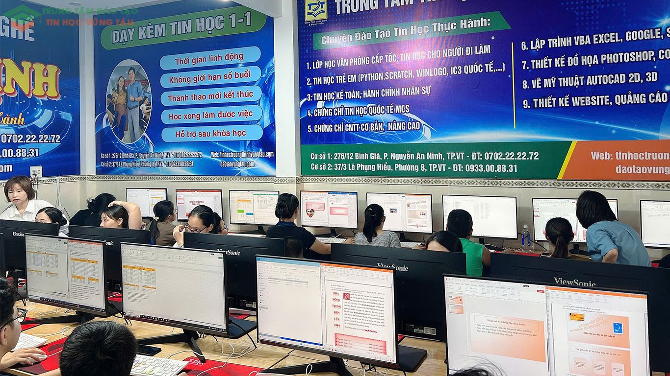 trung tâm tin học lớp 4 vũng tàu