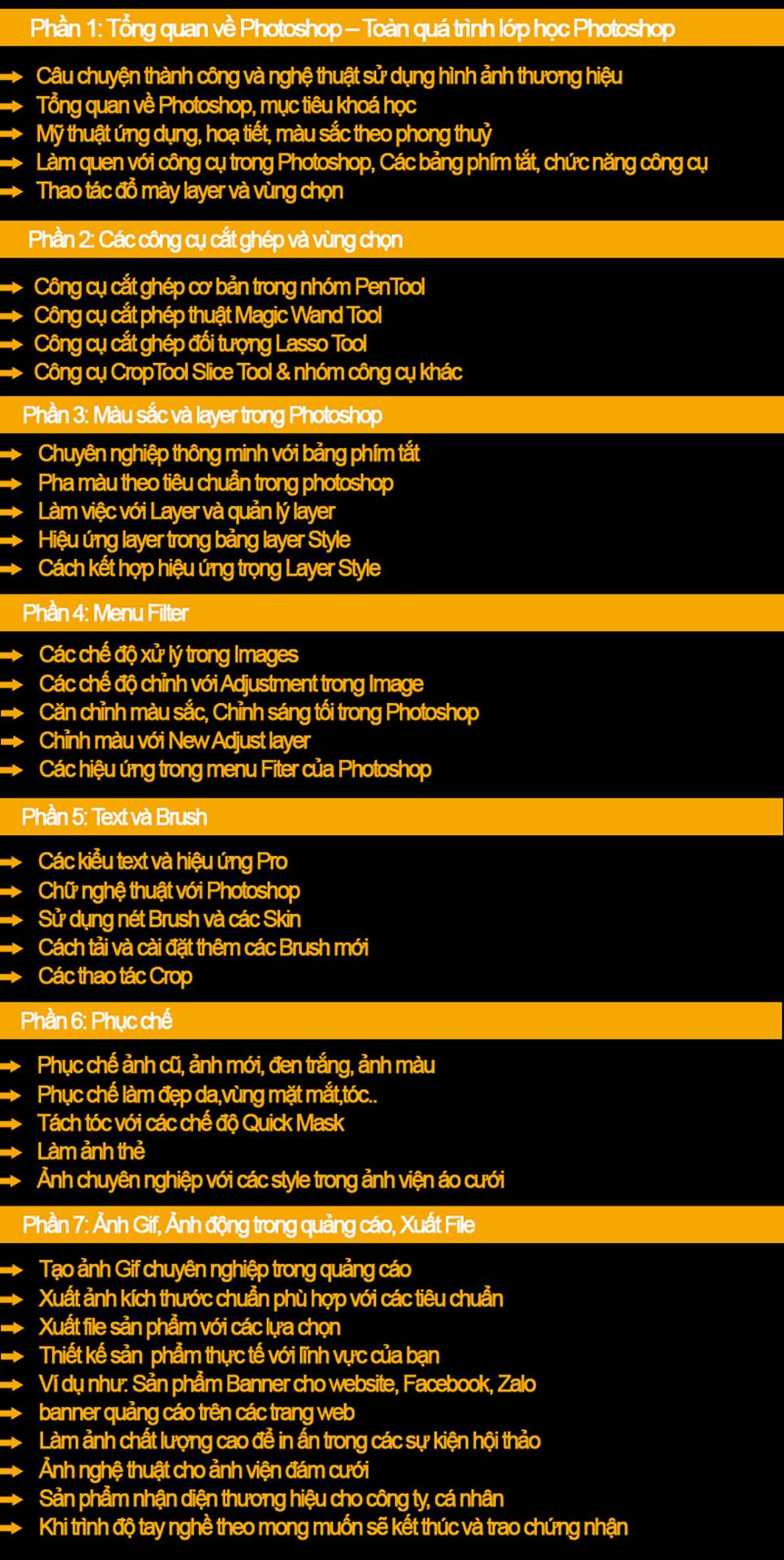 Chương trình học photoshop tại tin học vũng tàu