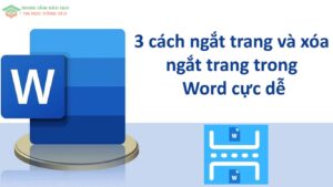 ngắt trang và xóa ngắt trang trong Word